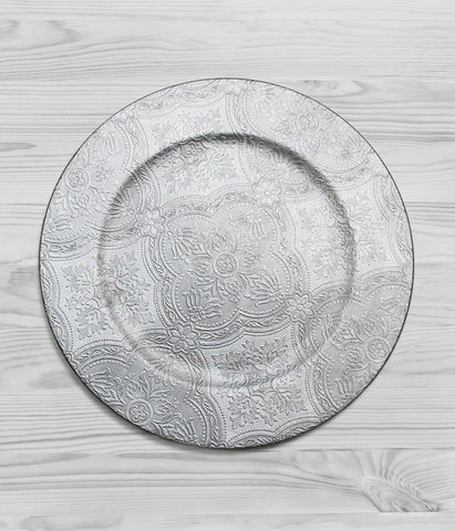 Round Embossed Charger Plate