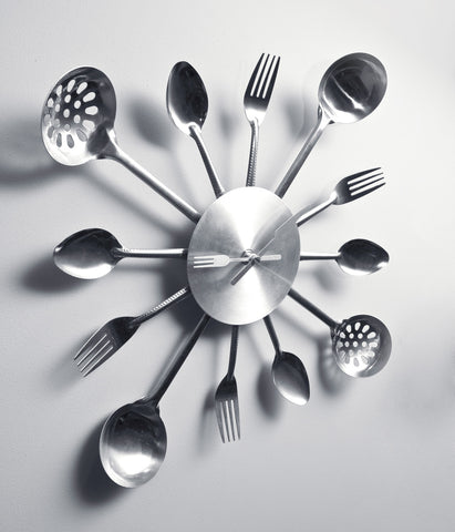 Kitchen Utensil Wall Clock