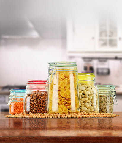 Glass Pantry Storage