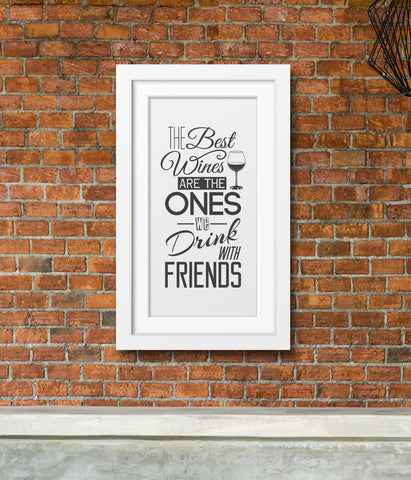 Drink With Friends Wall Art