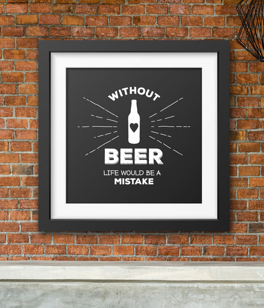 Without Beer Wall Art