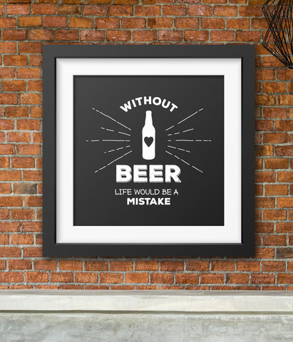 Without Beer Wall Art